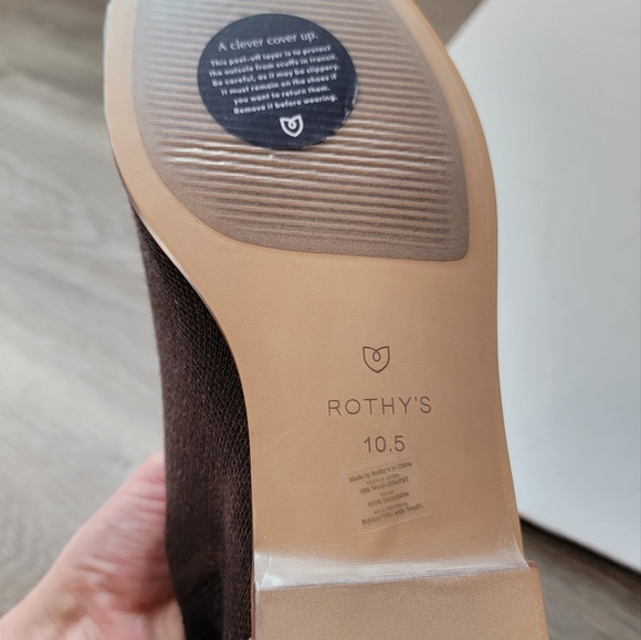 Rothys The Merino Ankle Boot Cocoa Brown New size 10.5 - Picture 4 of 9
